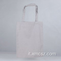 Borsa tote riutilizzabile in cotone con logo personalizzato eco